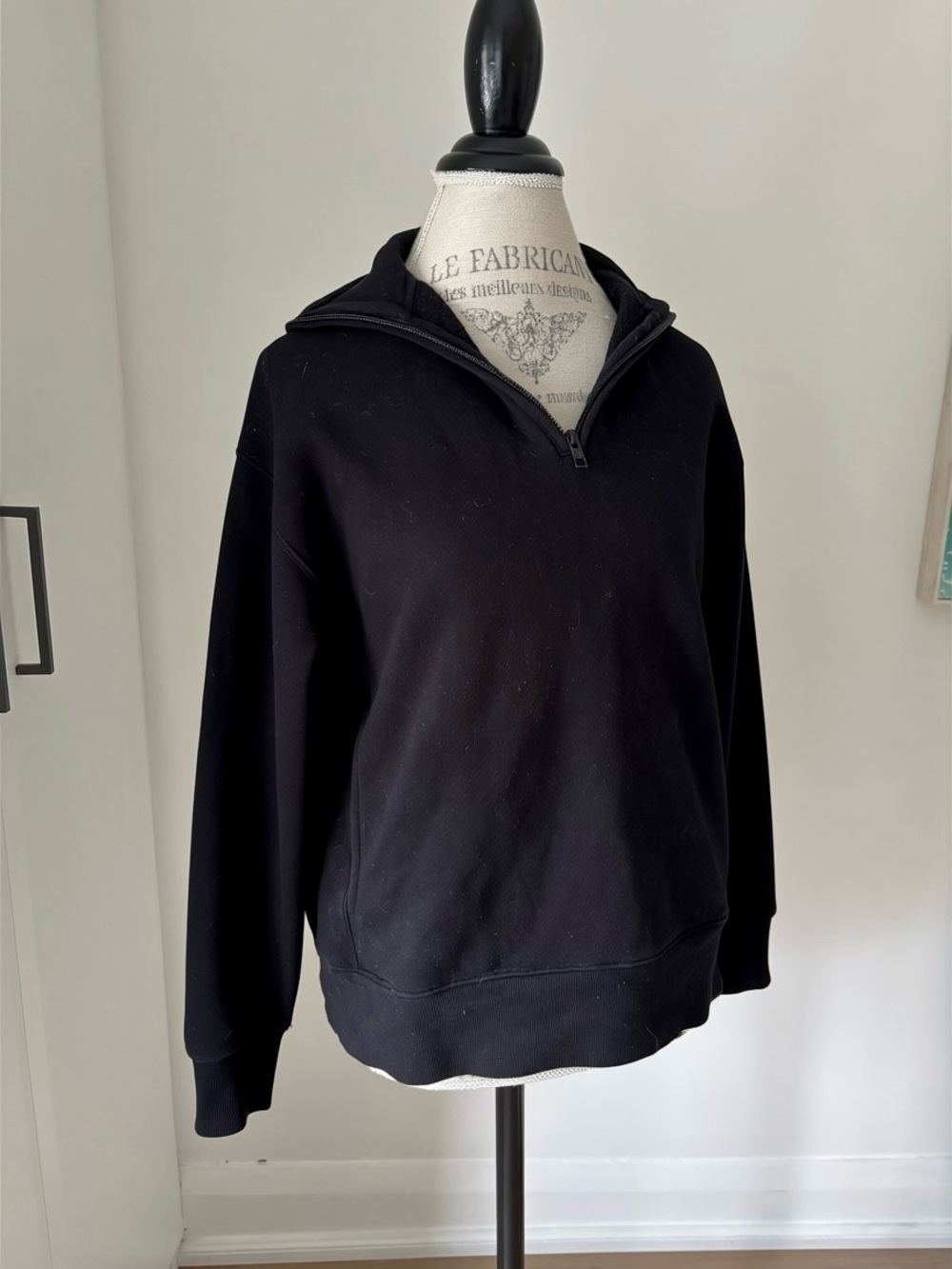 TNA Black Women’s Half-Zip Sweater - Picture 2 of 8